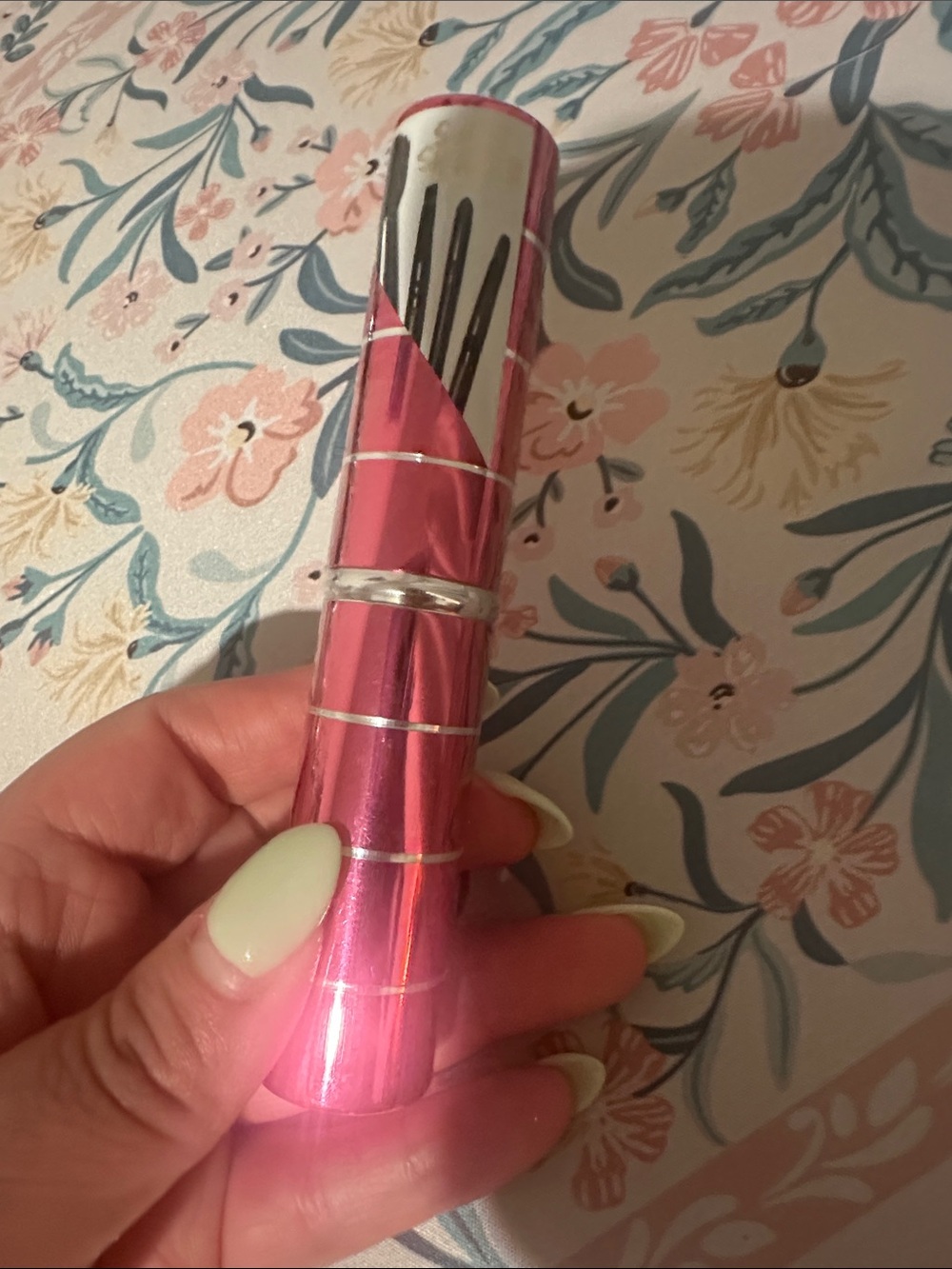 Metallic Pink Lipstick Tube